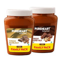 Pureheart Nut Spread Combo of Choco Hazelnut (1 kg) and Choco Mixed Nut (1 kg) Delicious and Creamy Snack, Nutty Chocolate Spread for Breakfast