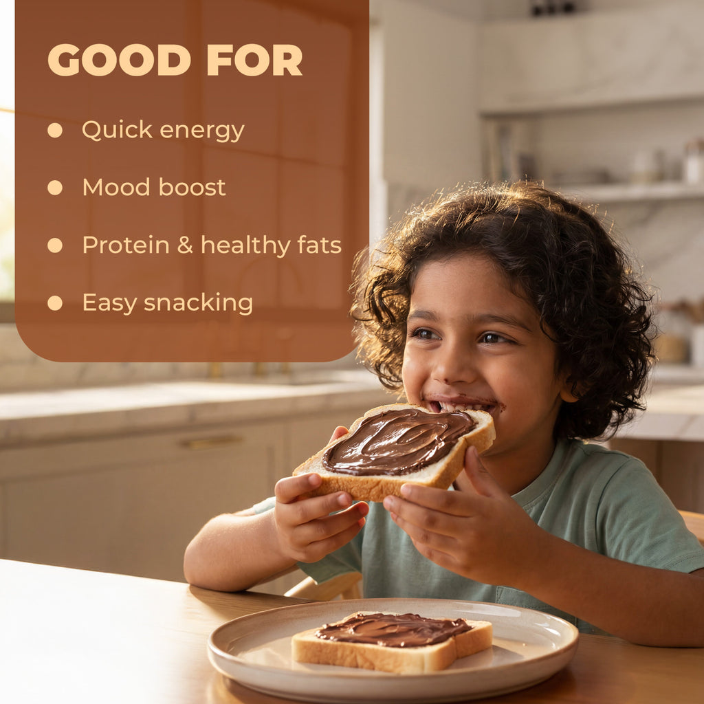 PUREHEART Choco Cashew Nut Spread 350gm with water Sipper Bottle or DOMS Stationary Kit  | Nutty, Smooth & Creamy Chocolate Cashew Butter| Rich in Roasted Nuts |Healthy Breakfast for Kids & Family| No. 1 Exporter of Roasted Nuts