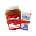 PUREHEART Choco Cashew Nut Spread 350gm with water Sipper Bottle or DOMS Stationary Kit  | Nutty, Smooth & Creamy Chocolate Cashew Butter| Rich in Roasted Nuts |Healthy Breakfast for Kids & Family| No. 1 Exporter of Roasted Nuts