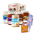 Pureheart Nut Spread Combo (5 Flavours) | Back to School Offer with FREE Water Sipper, Time Table & Name Slip
