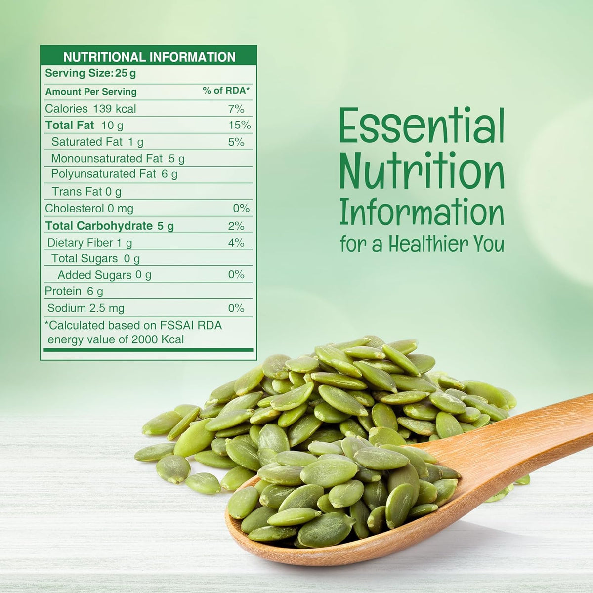 Pureheart Premium Raw Pumpkin Seeds for Snacking/Topping  Superfood for Heart Health, Digestion & Immune Support, Rich in Protein, Fibre, Healthy Diet Snacks